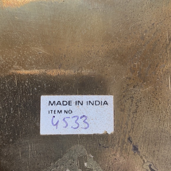 Vintage Heavy Brass Tray / Planter - Picture 4 of 9